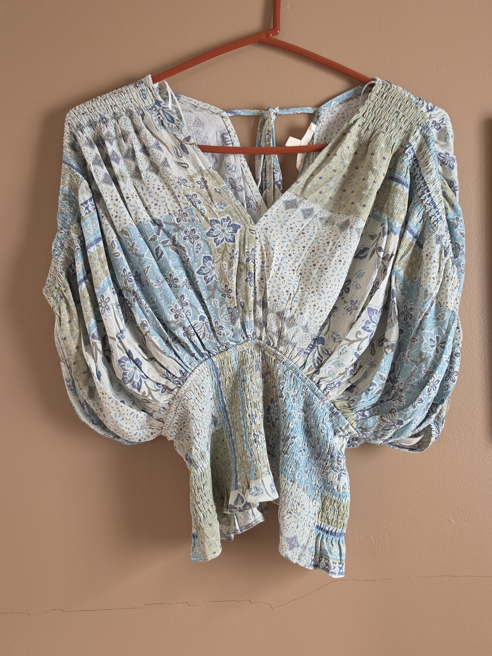 Zenana Outfitters Light Blue Tie-Shoulder Jumpsuit & Top - Picture 6 of 6